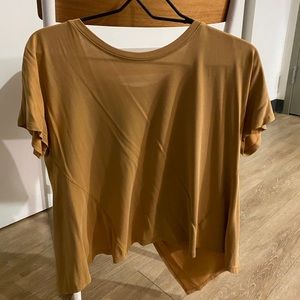 lovestich mustard short sleeve top